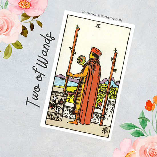 The Two of Wands tarot card blog cover - Light of Twelve