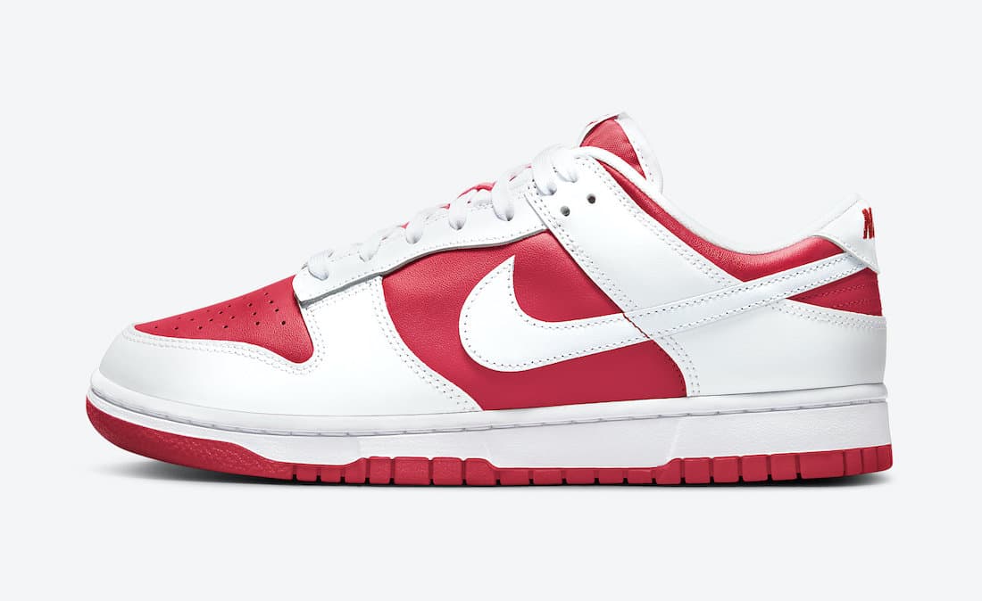 low dunk nike red