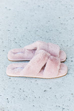 Load image into Gallery viewer, Qupid Faux Fur Slide Sandals in Blush
