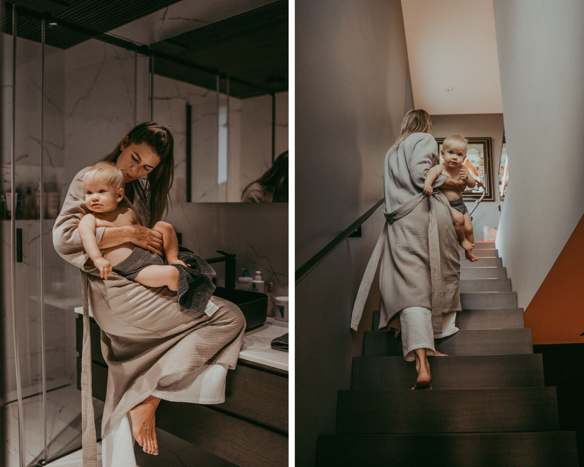 Babyluv Studio mom collection, muslin robe for women