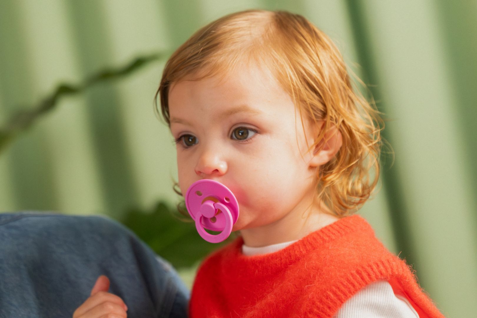 Toddler with BIBS pacifier