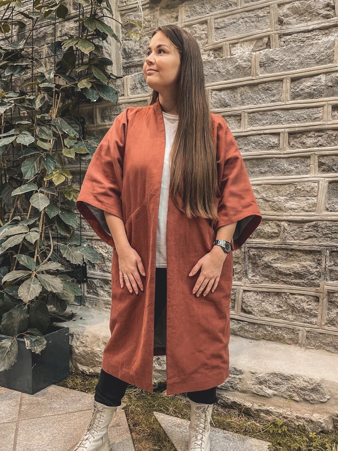 Haruu 100% linane kimono