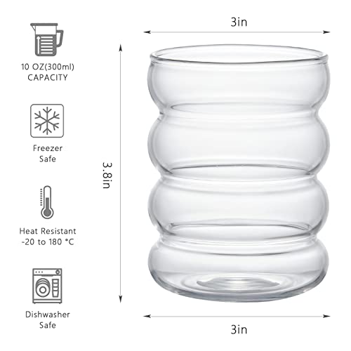 Dragon Glassware Stemless Double Wall Insulated Martini Glasses