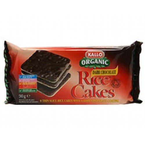 (10 Pack) - Kallo - Rice Cakes Dark Chocolate | 90g | 10 Pack Bundle