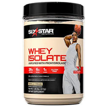 Whey Protein Isolate | Six Star 100% Whey Isolate Protein Powder | Whey Protein Powder for Women & Men | Post Workout Muscle Recovery + Muscle Builder | Vanilla Protein Powder (20 Servings)