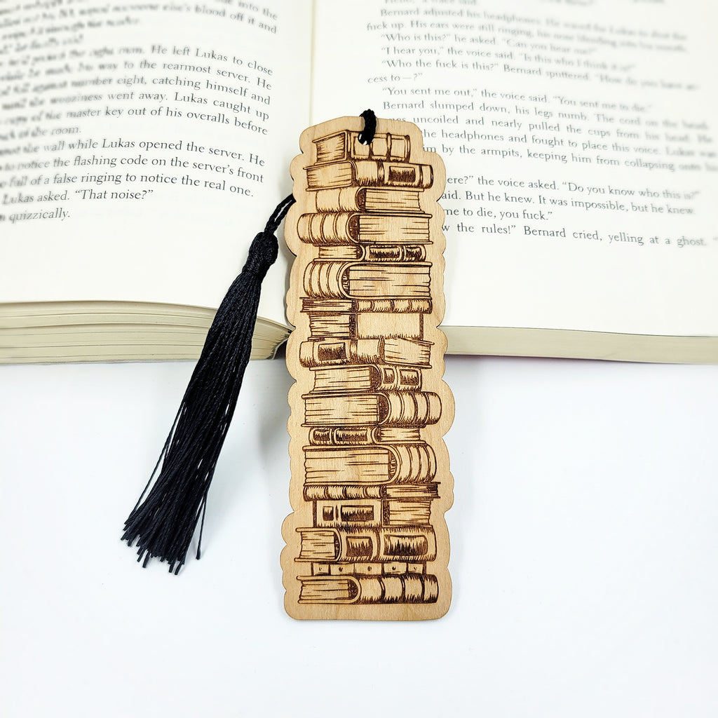 Wooden Bookmark Dark Mark HP Bookmark. Reading. Reading. 