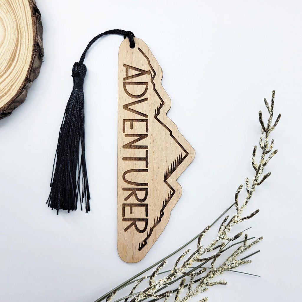 Raven Wood Bookmark with Tassel Eco-Friendly Fine Art - SymbiOp