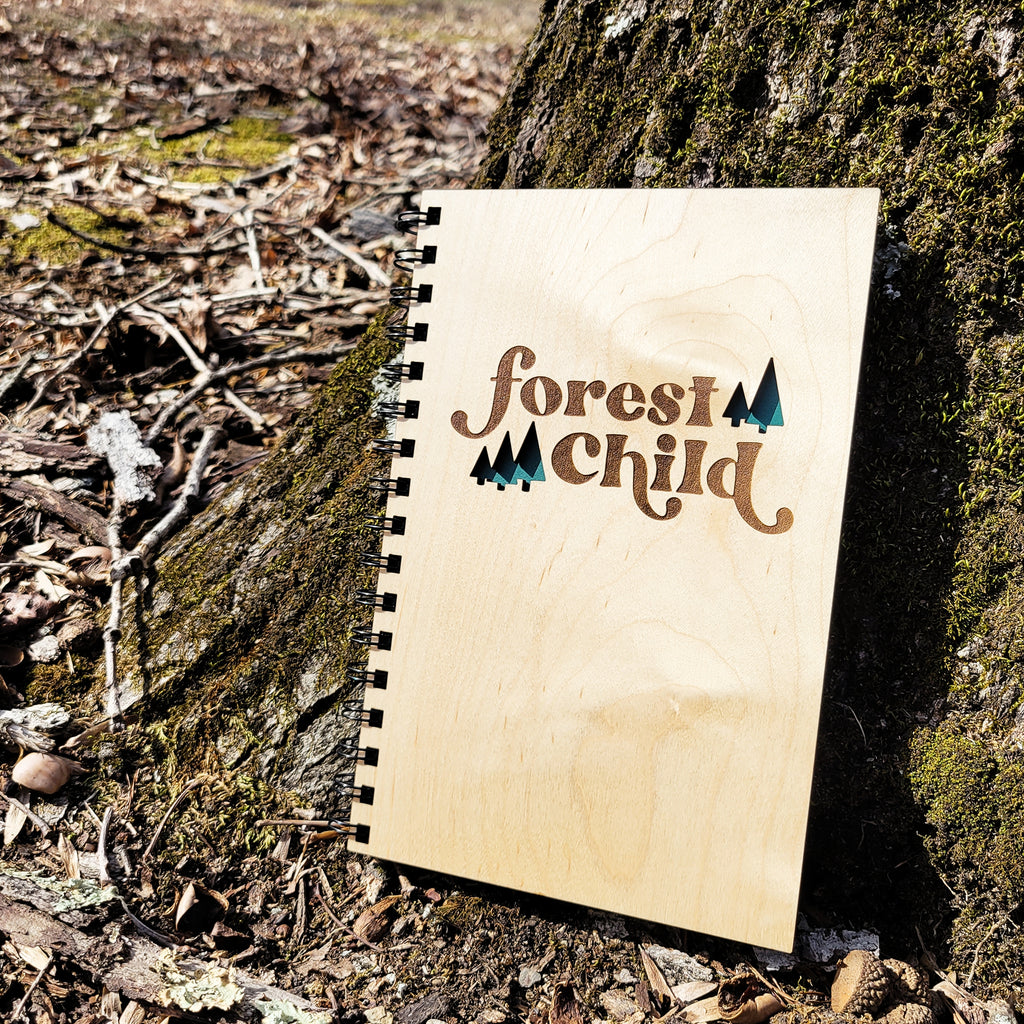 Treeside reading wood bookmark