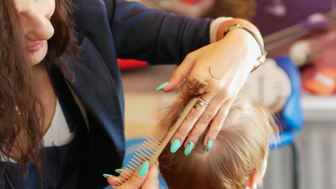 baby's first haircut