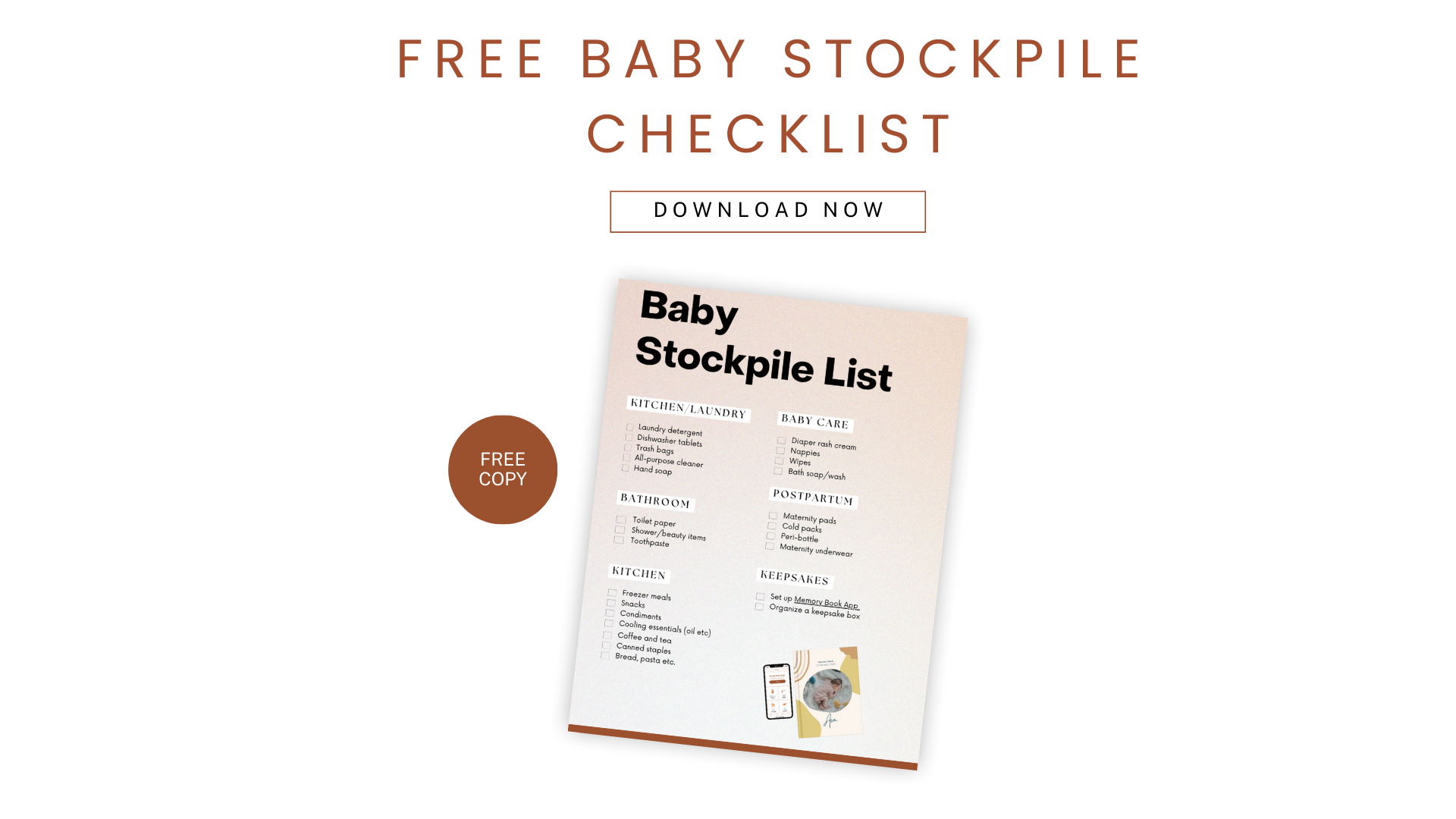 free baby stockpile list