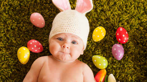 baby wearing easter bunny ears