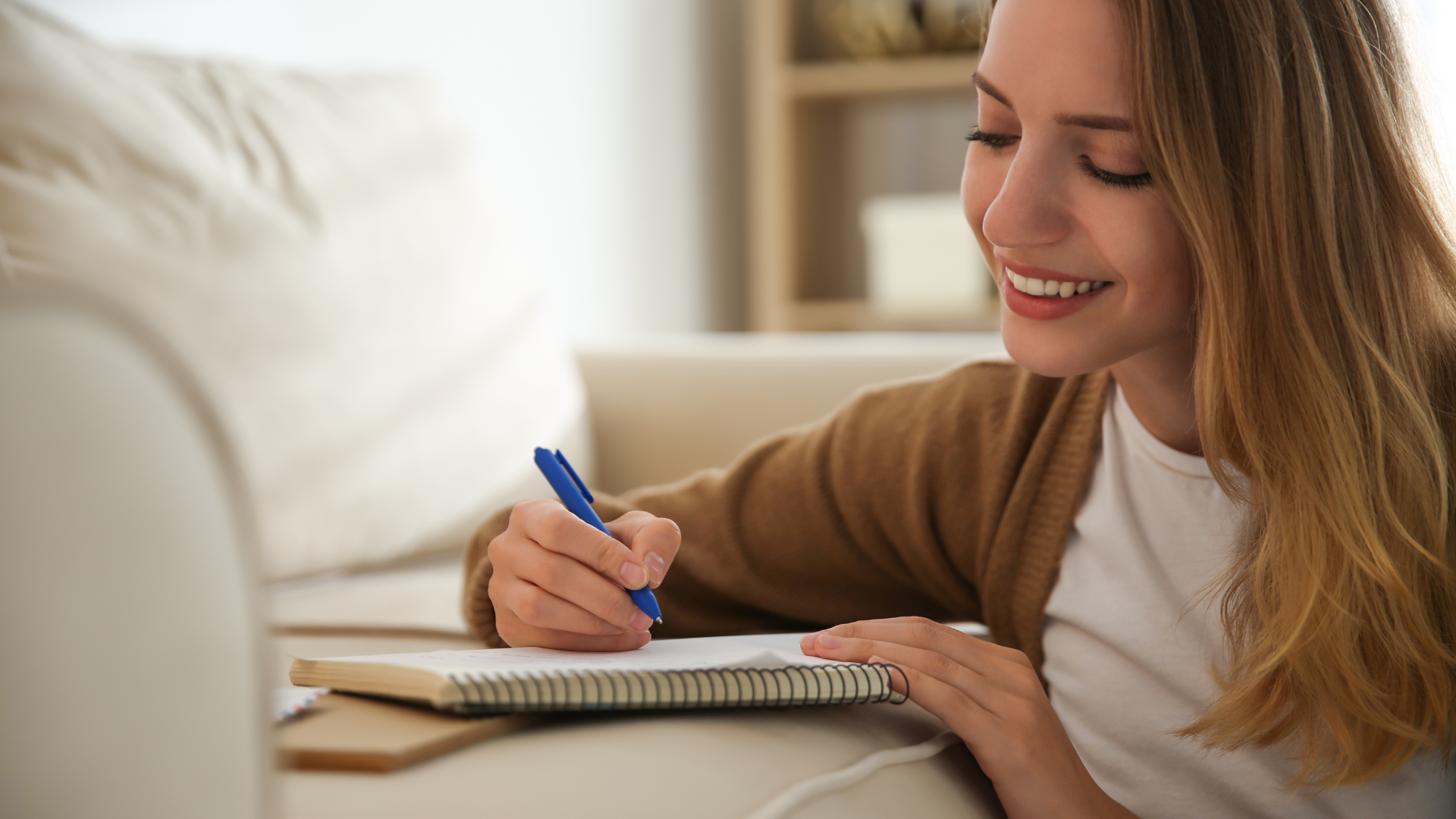 mom writing a letter to baby