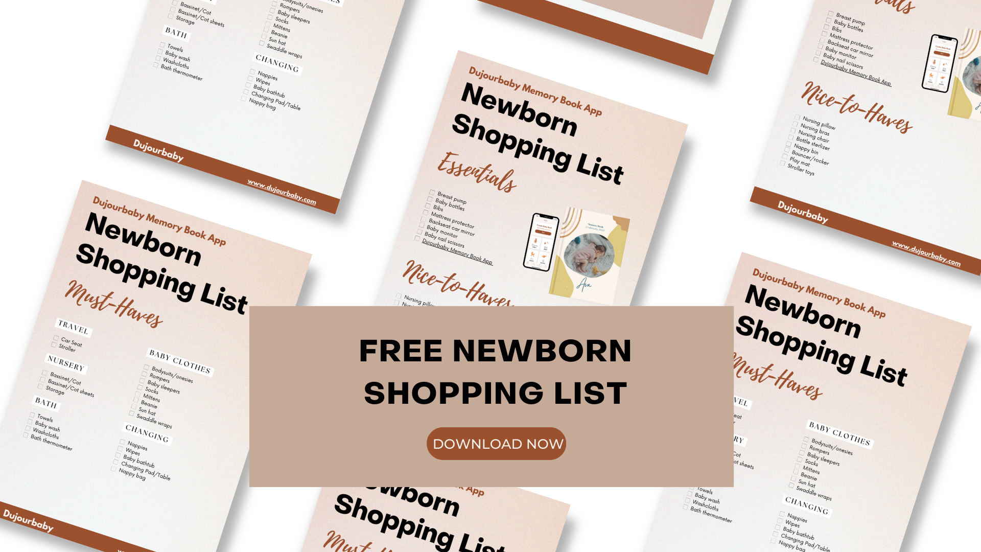 download free newborn shopping list printable pdf