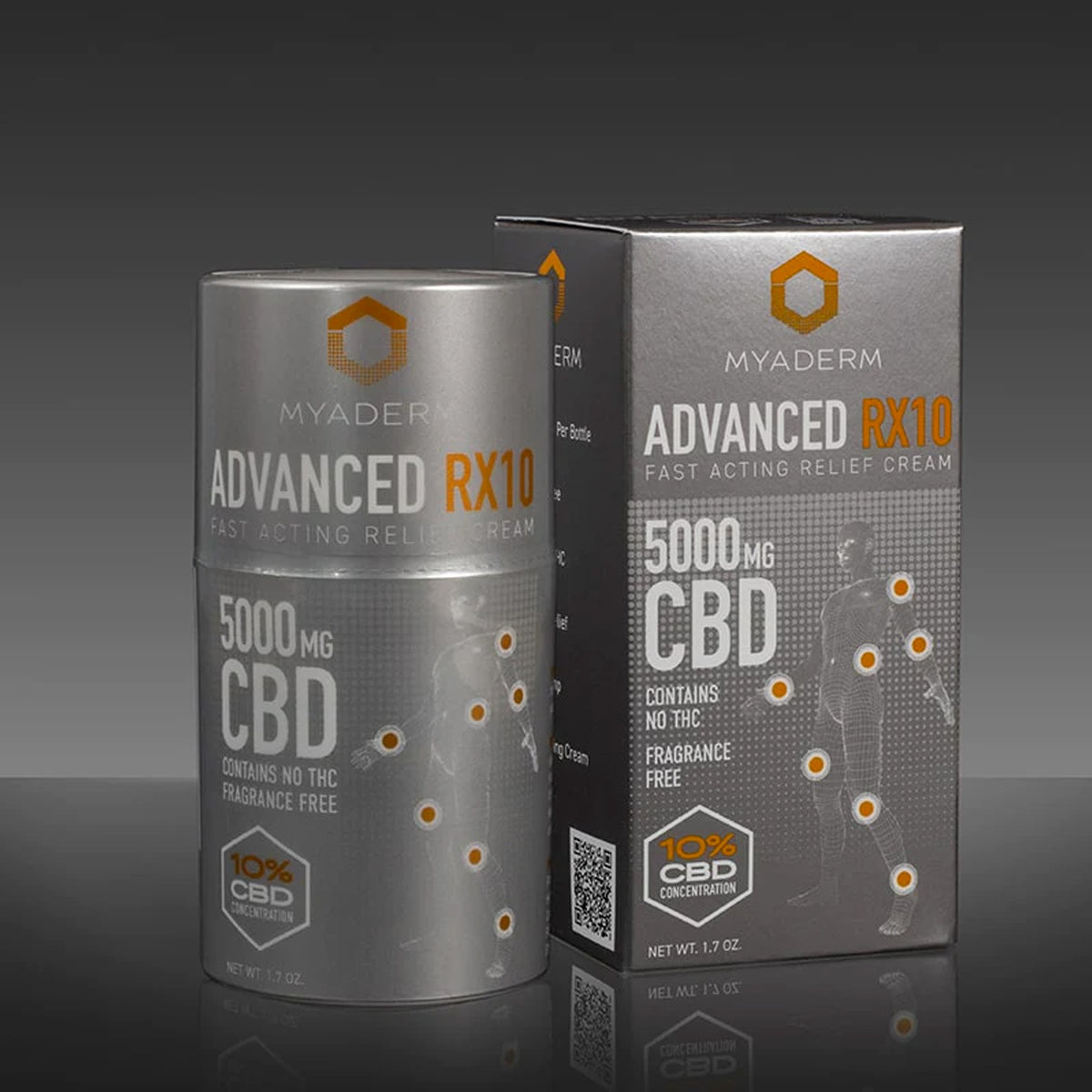 CBD Advanced RX Fast Acting Relief Cream - 10000mg - Mayaderm