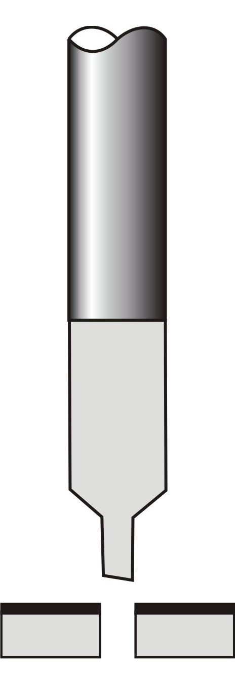 CCC-1218-XXX <br> Cutter, 1-8" x 4.5" Parallel XXX to be 060, 075, 090, 100, 125,