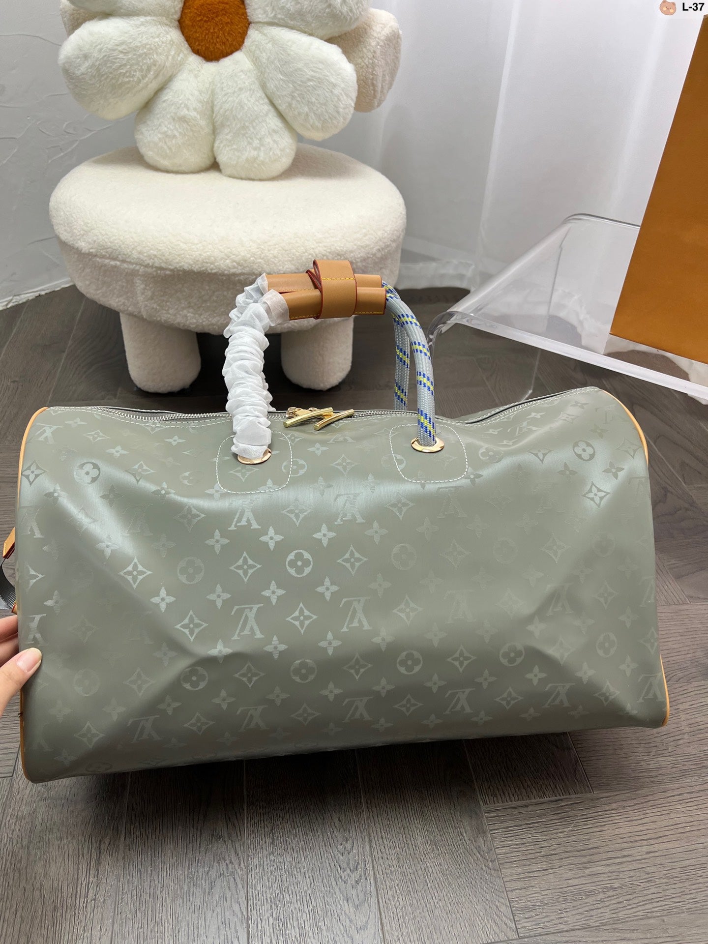 Louis Vuitton LV Keepall Bandouliere 50 Travel Bag Handbag Crossbody Pouch Shoulder Bag in Green Mon