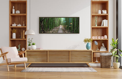 Bamboo Forest Hana Maui metal print by brad scott