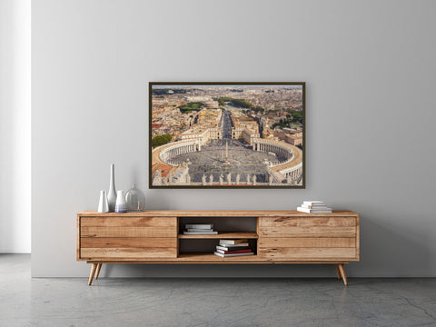 Rome from the basilica dome metal print