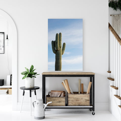 Saguaro In The Sky metal print in Entry