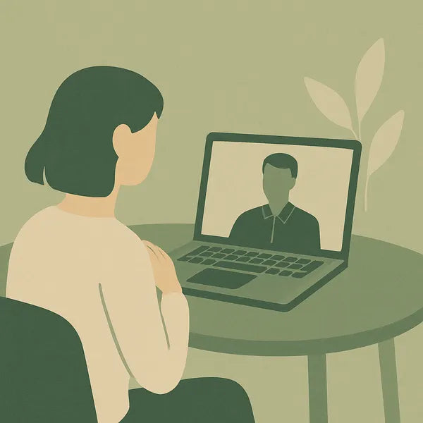 Practical Virtual Interview Tips for Reducing Stress - illustration