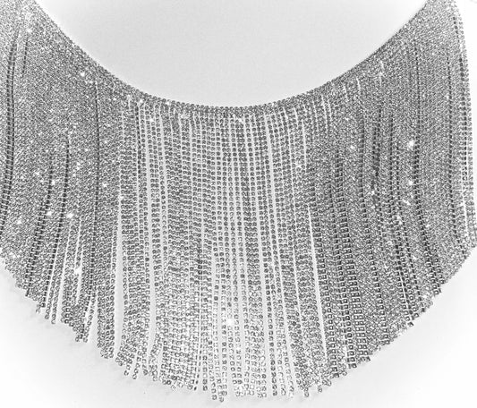 Rhinestone Tassel Fringe Trim – Glitzyou