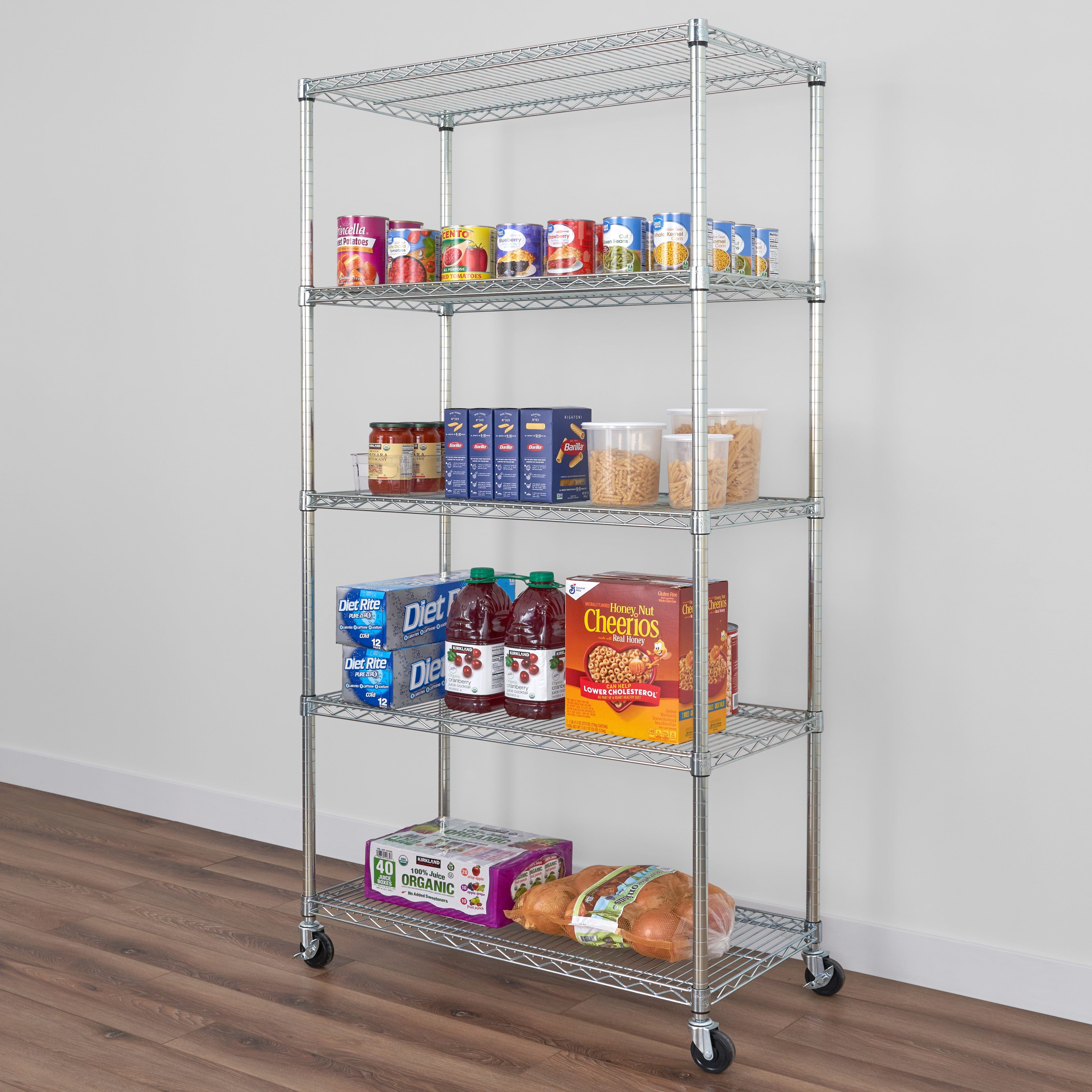 SafeRacks 5-Tier Wire Shelving (18" x 36" x 72")