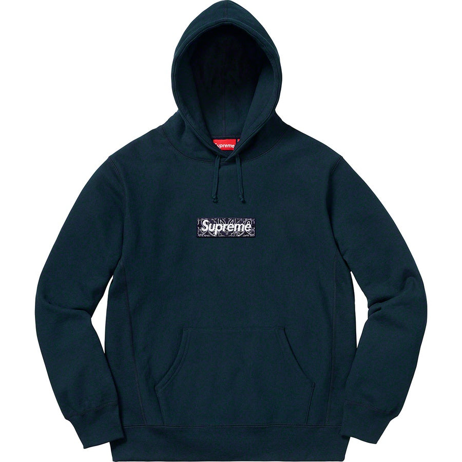 supreme bandana hoodie black