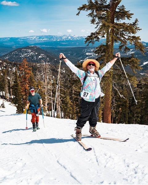 picture of skiers participating in the sugarbowl uphiller