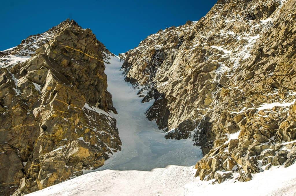 North couloir of Mt. Emerson