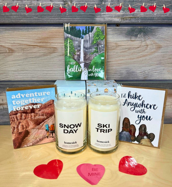 valentine's cards and candles