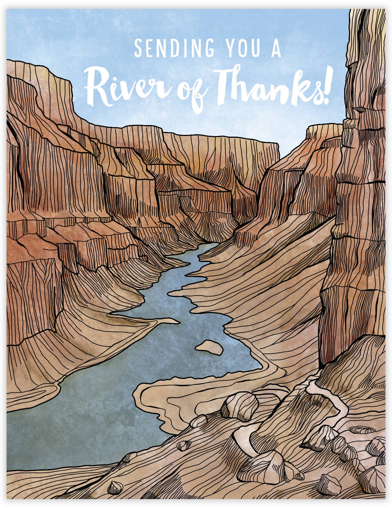 River of Thanks Card