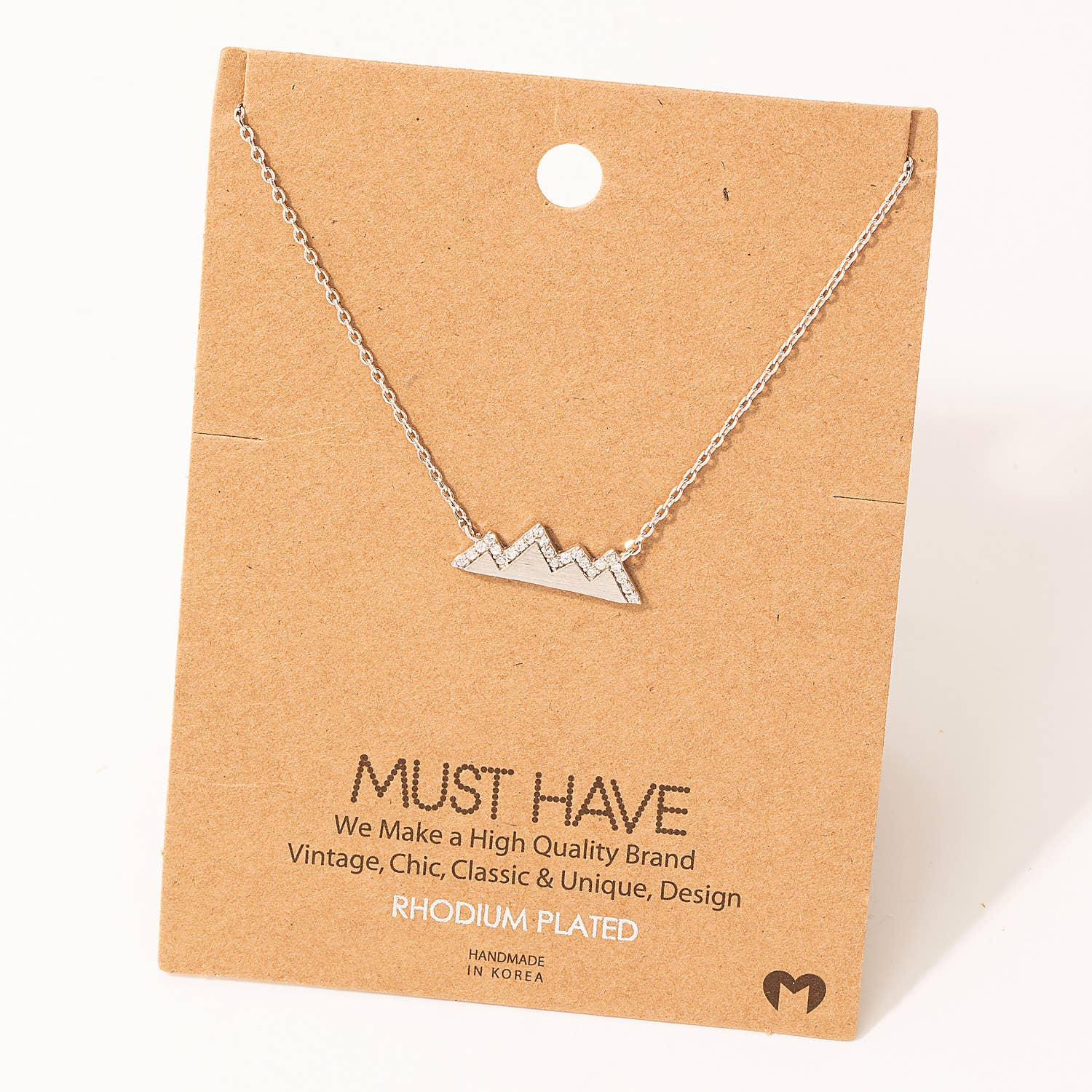 Studded Mountain Range Necklace: S