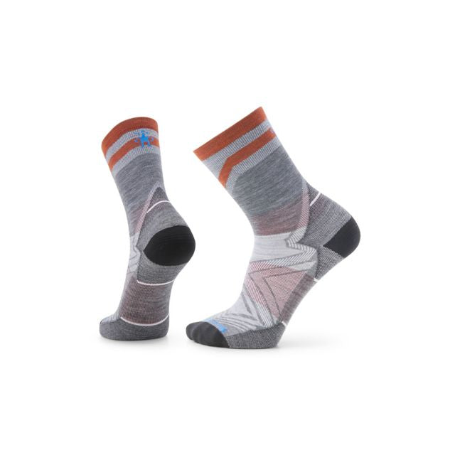 Run Zero Cushion Mid Crew Pattern Socks