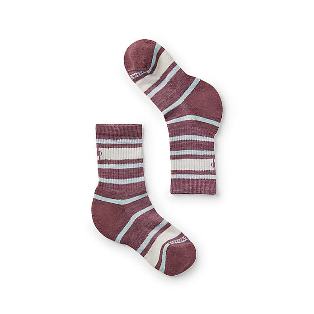 Kid's Hike Light Cushion Striped Crew Socks