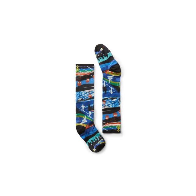 Junior Ski Zero Cushion Skication Print OTC Socks