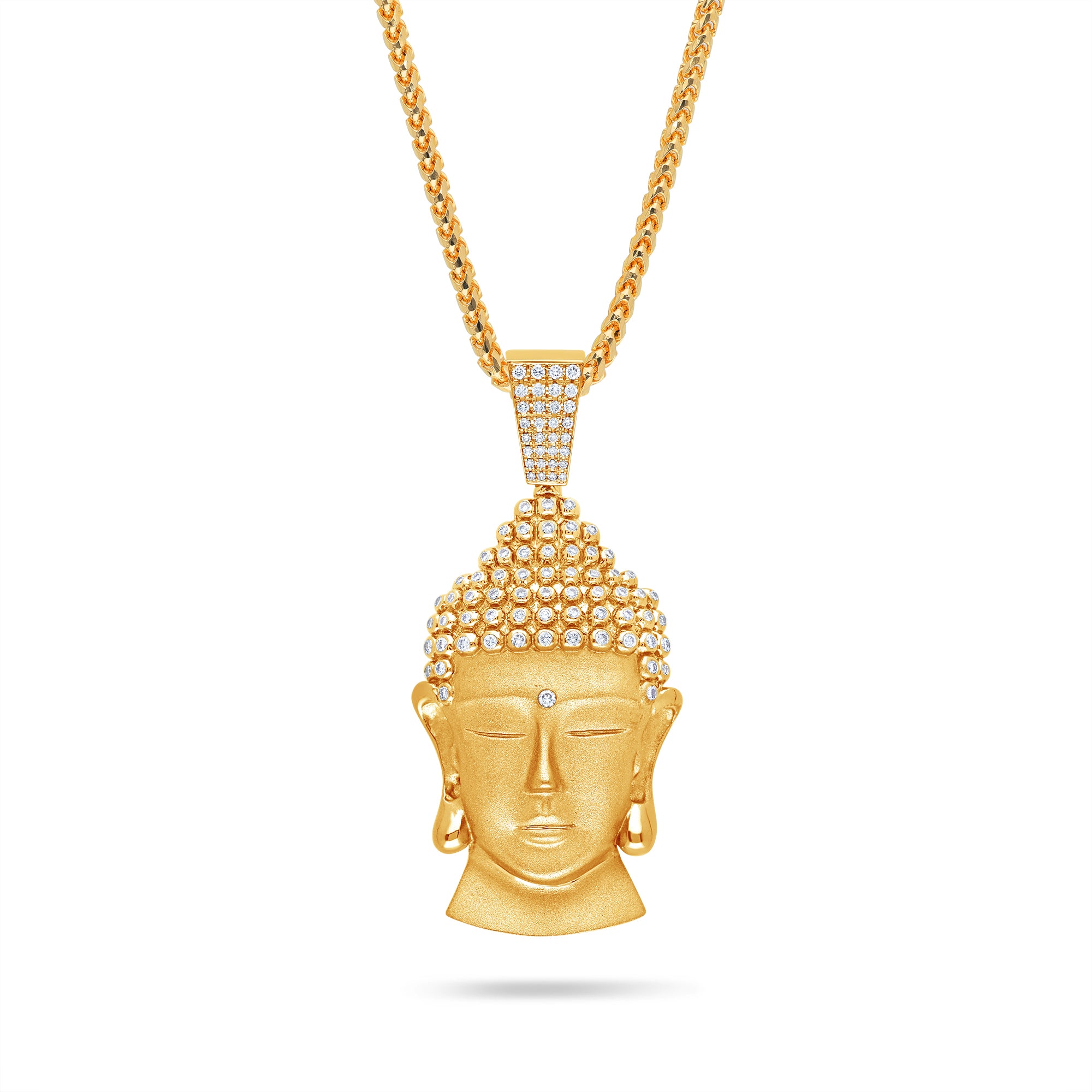 Mini Polished Buddha Necklace | Far East Jewelry | King Ice