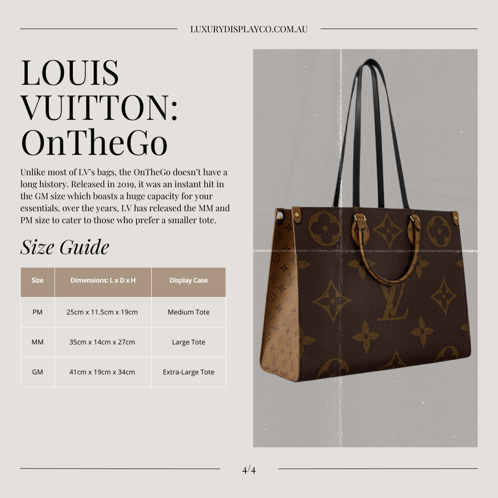 Louis Vuitton, Bags, Lv Bag Size Guide