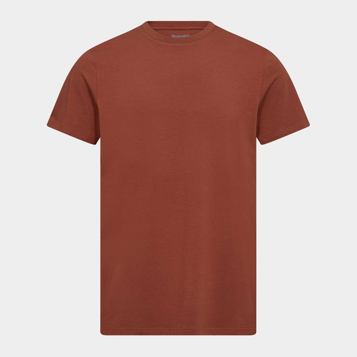 Brun bambus r-neck T-shirt til herre fra Resteröds, XXL