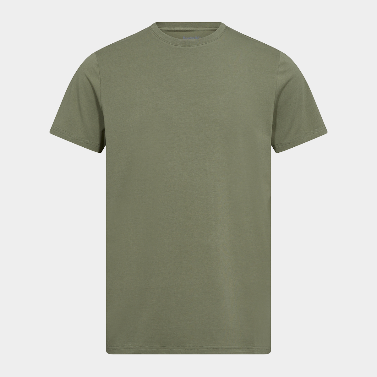 Se Grøn bambus r-neck t-shirt til herre fra Resteröds, L hos Bambustøj.dk