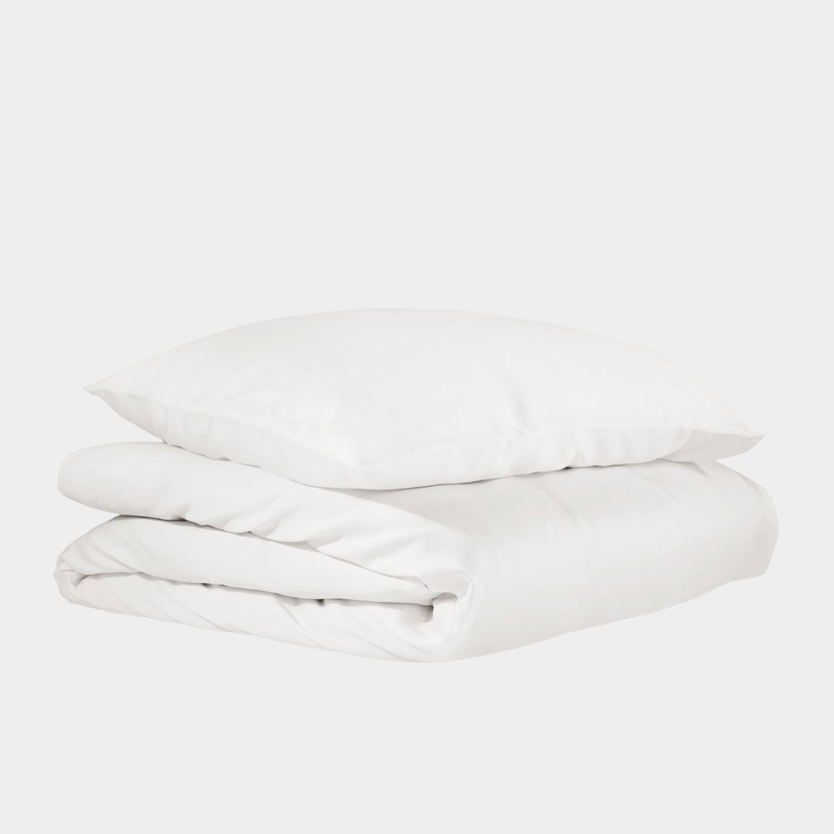 Billede af Bambus sengetøj 140x220 cm hvid fra Nordic Weaving