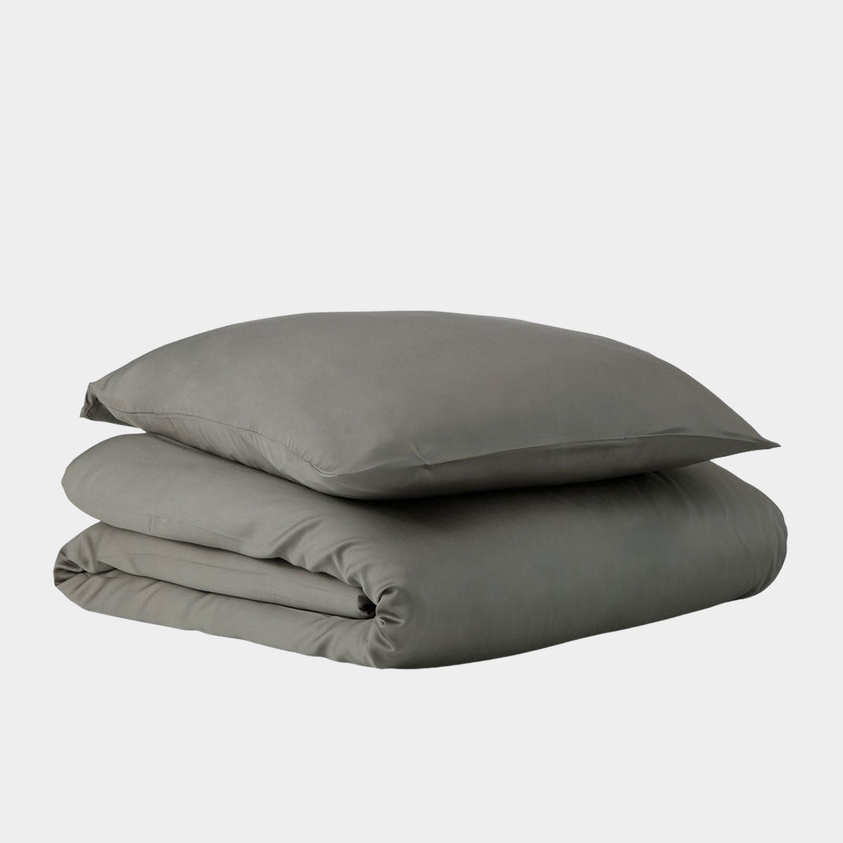 Billede af Bambus sengetøj 140x220 cm mørkegrå fra Nordic Weaving