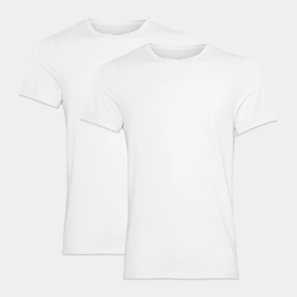 Hvide slim fit T-shirts i bambus fra JBS - Kommer i en 2 pak, S