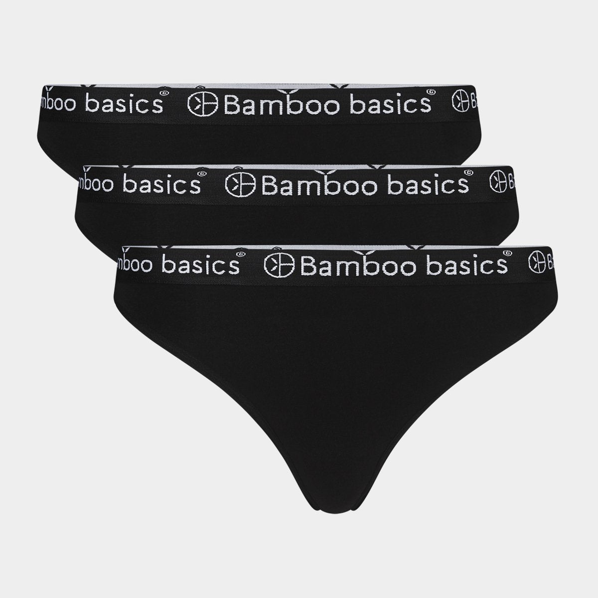 Se Bambus g-streng trusser til damer - 3 pak sort - Bamboo Basics, S hos Bambustøj.dk