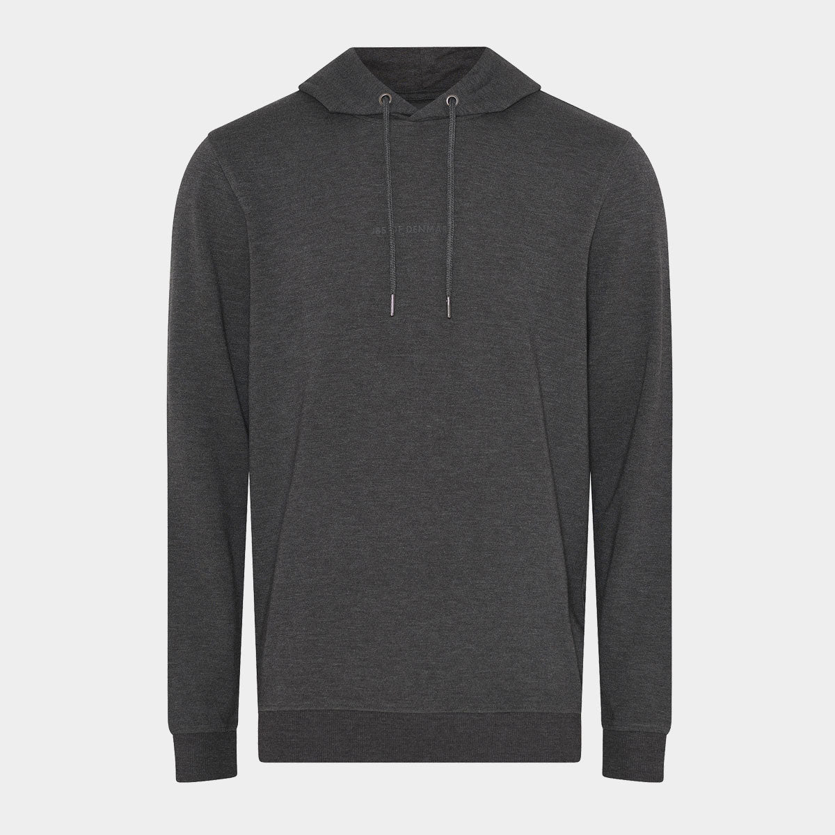 Bambus hoodie| mørkegrå bambus hoodie til mænd fra JBS of Denmark, S