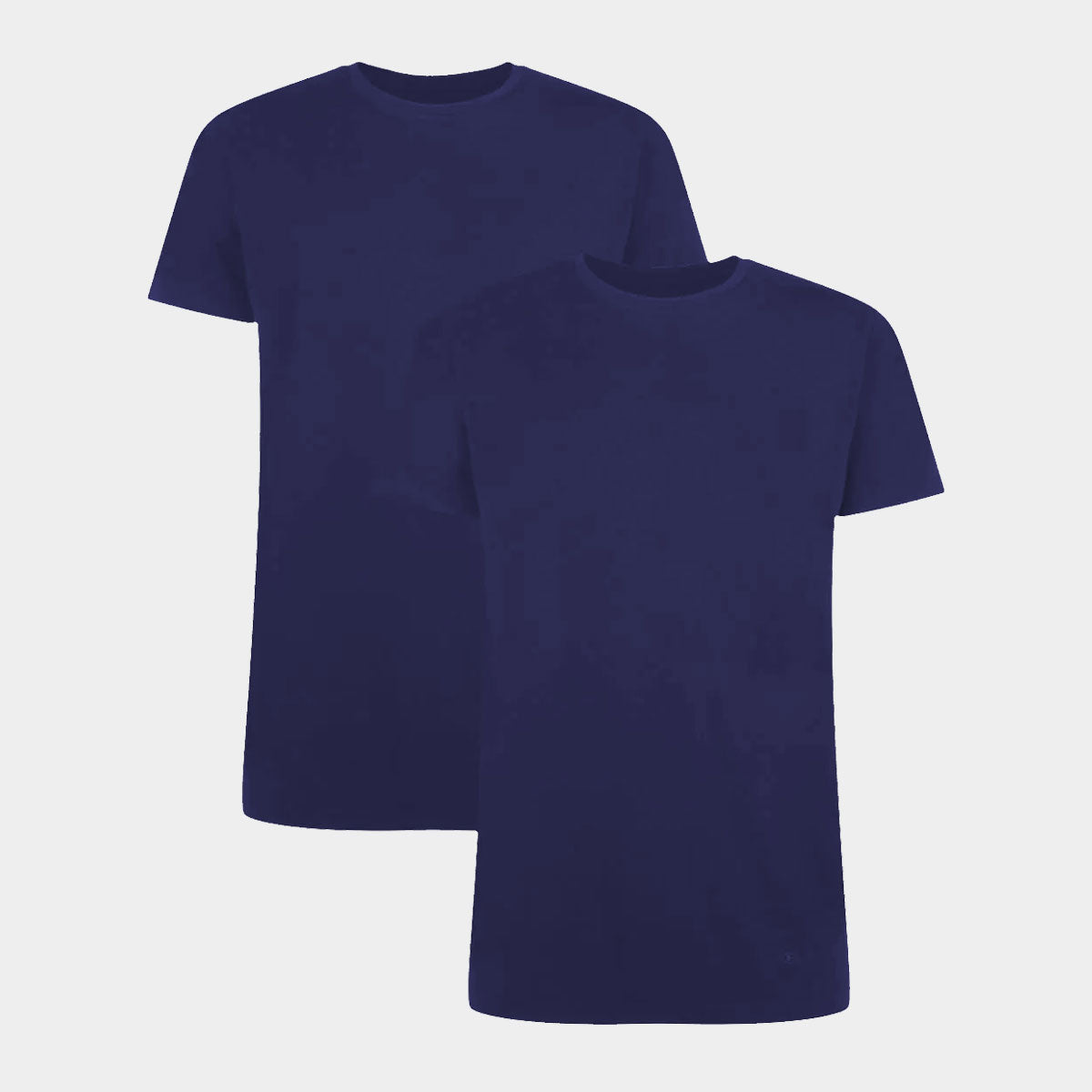 Billede af 2 stk bambus T-shirt navy med crew neck til herre fra Bamboo Basic, XXL