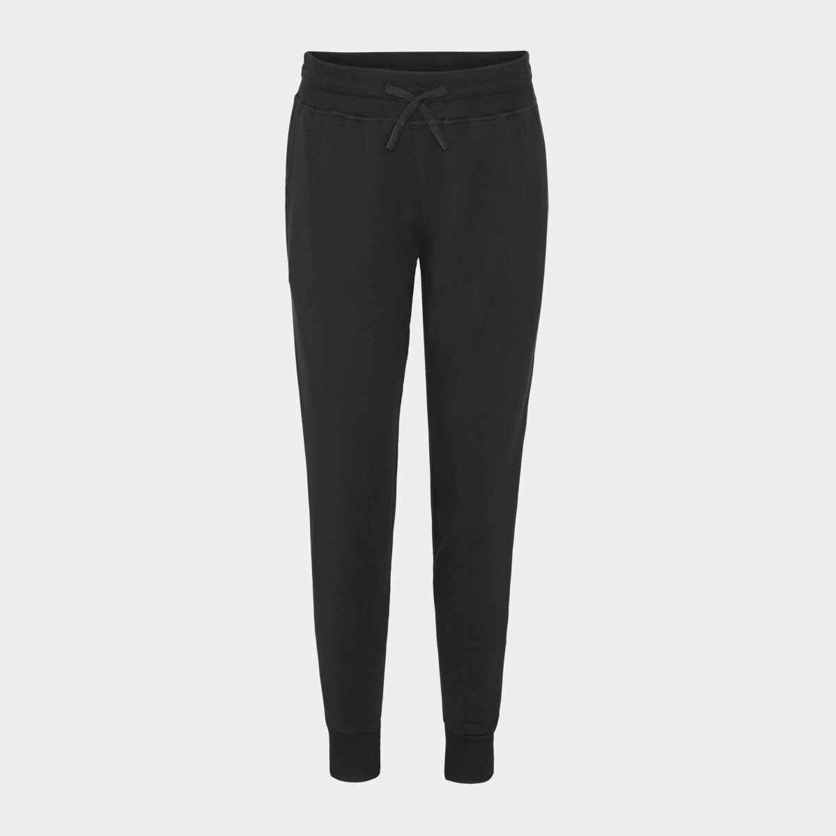 Bambus sweatpants | sorte sweatpants til damer fra Boody, XS
