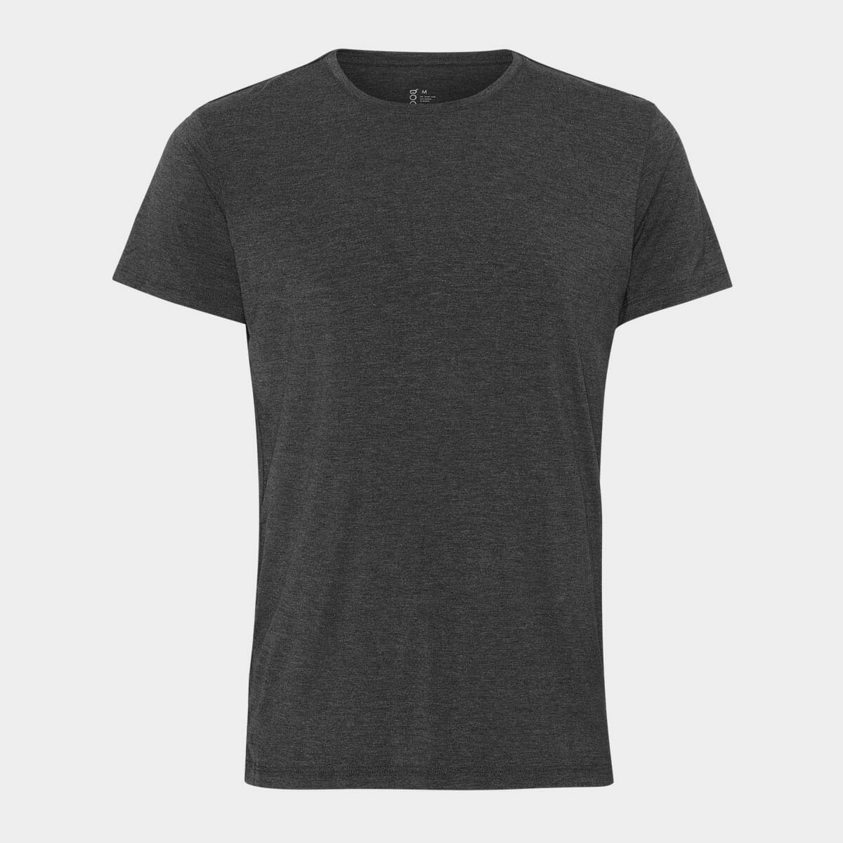 Bambus T-shirt | Mørkegrå T-shirt med rund hals til herre fra Boody, S