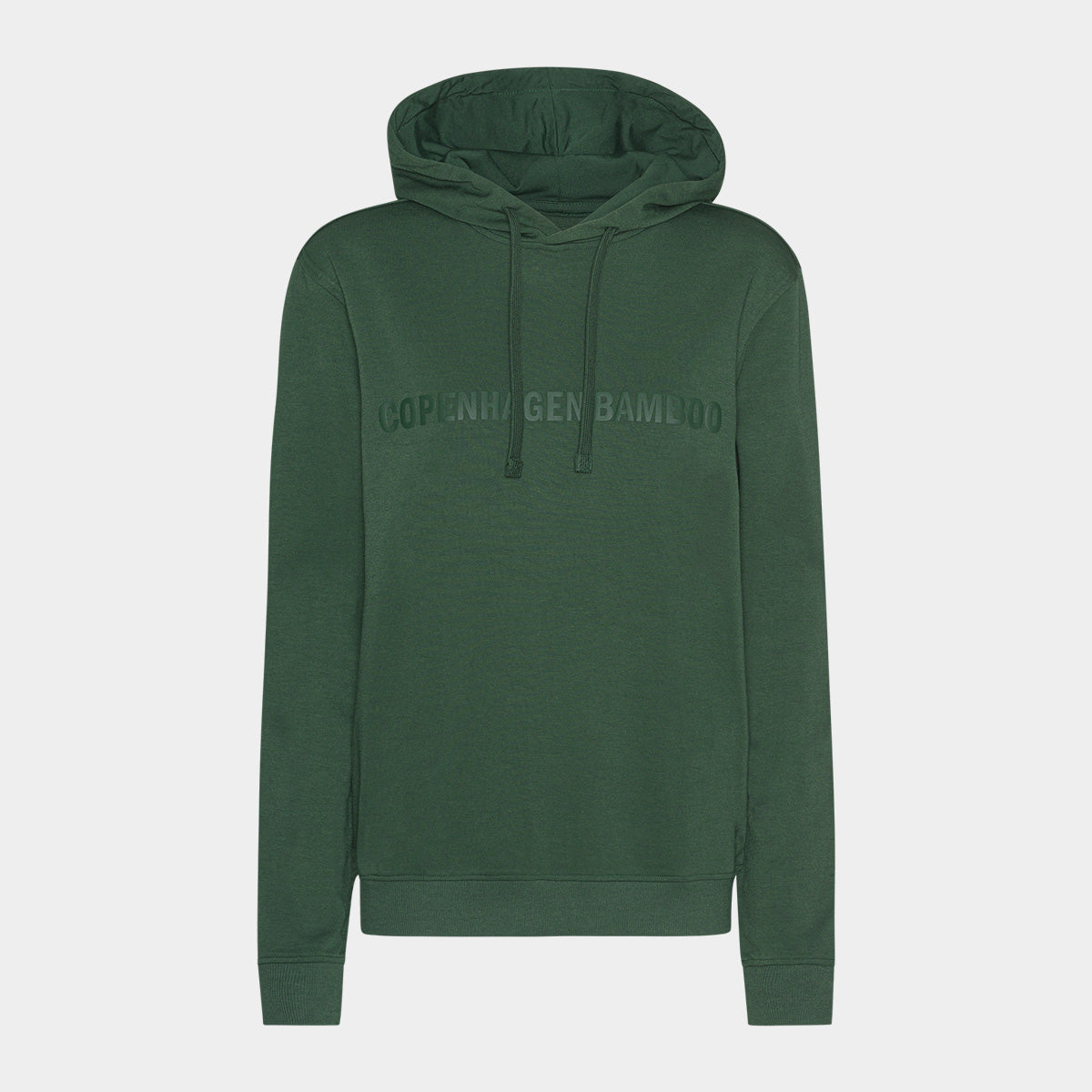 Se Grøn bambus hoodie til dame med logo fra Copenhagen Bamboo, XL hos Bambustøj.dk