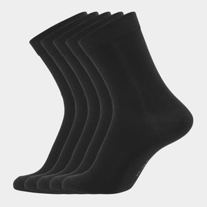 5 par sorte sokker med kort skaft til herre fra Copenhagen Bamboo – Bambustøj.dk