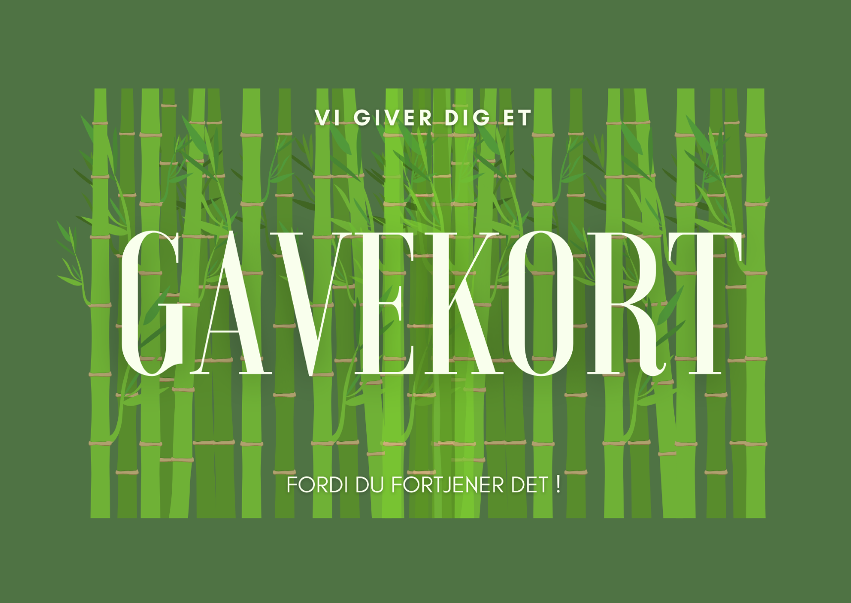 Gavekort til bambustøj.dk, DKK 100.00